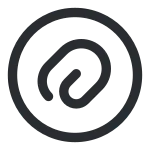 Attach Circle SVG Icon
